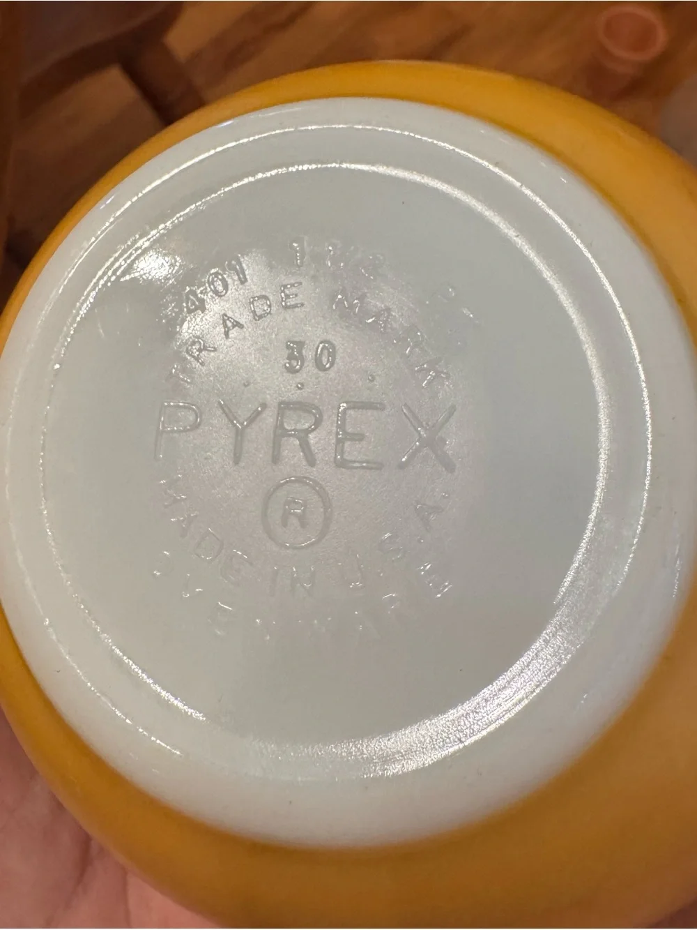 Vintage Pyrex Yellow Blossom Mixing Bowl (small)